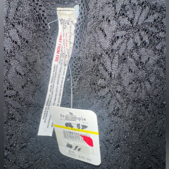 NWT Free People Mason Black Lace Bodysuit - Picture 9 of 12